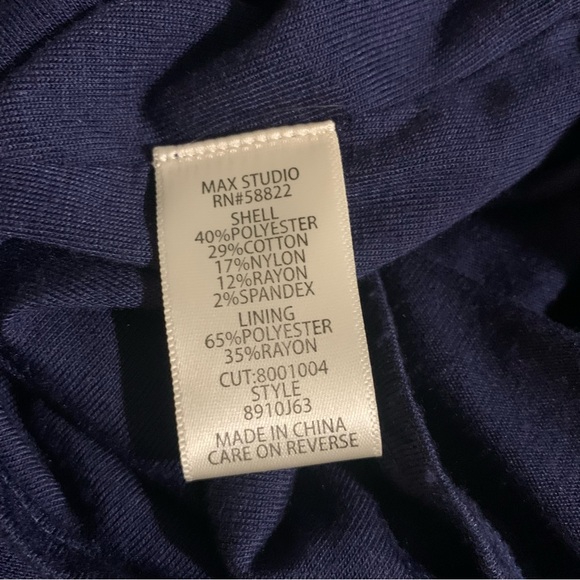 NWT max studio blue embellished midi dress - Picture 8 of 11